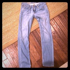 AG “The Stevie” slim straight cut jeans